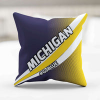 Load image into Gallery viewer, Designs by MyUtopia Shout Out:#GoBlue Michigan Pillowcase
