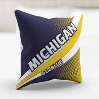 Load image into Gallery viewer, Designs by MyUtopia Shout Out:#GoBlue Michigan Pillowcase
