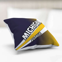 Load image into Gallery viewer, Designs by MyUtopia Shout Out:#GoBlue Michigan Pillowcase
