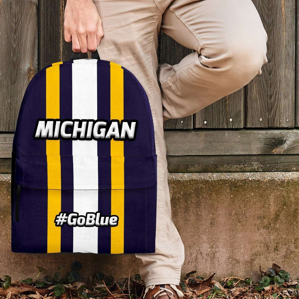 Designs by MyUtopia Shout Out:#GoBlue Michigan Standard Size Backpack