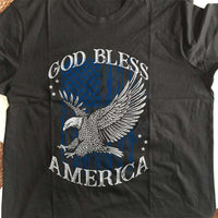 Load image into Gallery viewer, Designs by MyUtopia Shout Out:God Bless America Eagle Adult Unisex T-Shirt

