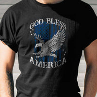 Load image into Gallery viewer, Designs by MyUtopia Shout Out:God Bless America Eagle Adult Unisex T-Shirt
