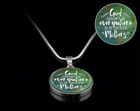 Load image into Gallery viewer, Designs by MyUtopia Shout Out:God Couldn&#39;t be Everywhere so He Created Mothers Personalized Liquid Glass Locket Necklace
