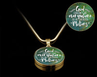 Load image into Gallery viewer, Designs by MyUtopia Shout Out:God Couldn&#39;t be Everywhere so He Created Mothers Personalized Liquid Glass Locket Necklace
