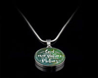 Load image into Gallery viewer, Designs by MyUtopia Shout Out:God Couldn&#39;t be Everywhere so He Created Mothers Personalized Liquid Glass Locket Necklace
