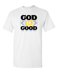 Load image into Gallery viewer, Designs by MyUtopia Shout Out:God Is Good Adult Unisex T-Shirt,White / S,Adult Unisex T-Shirt
