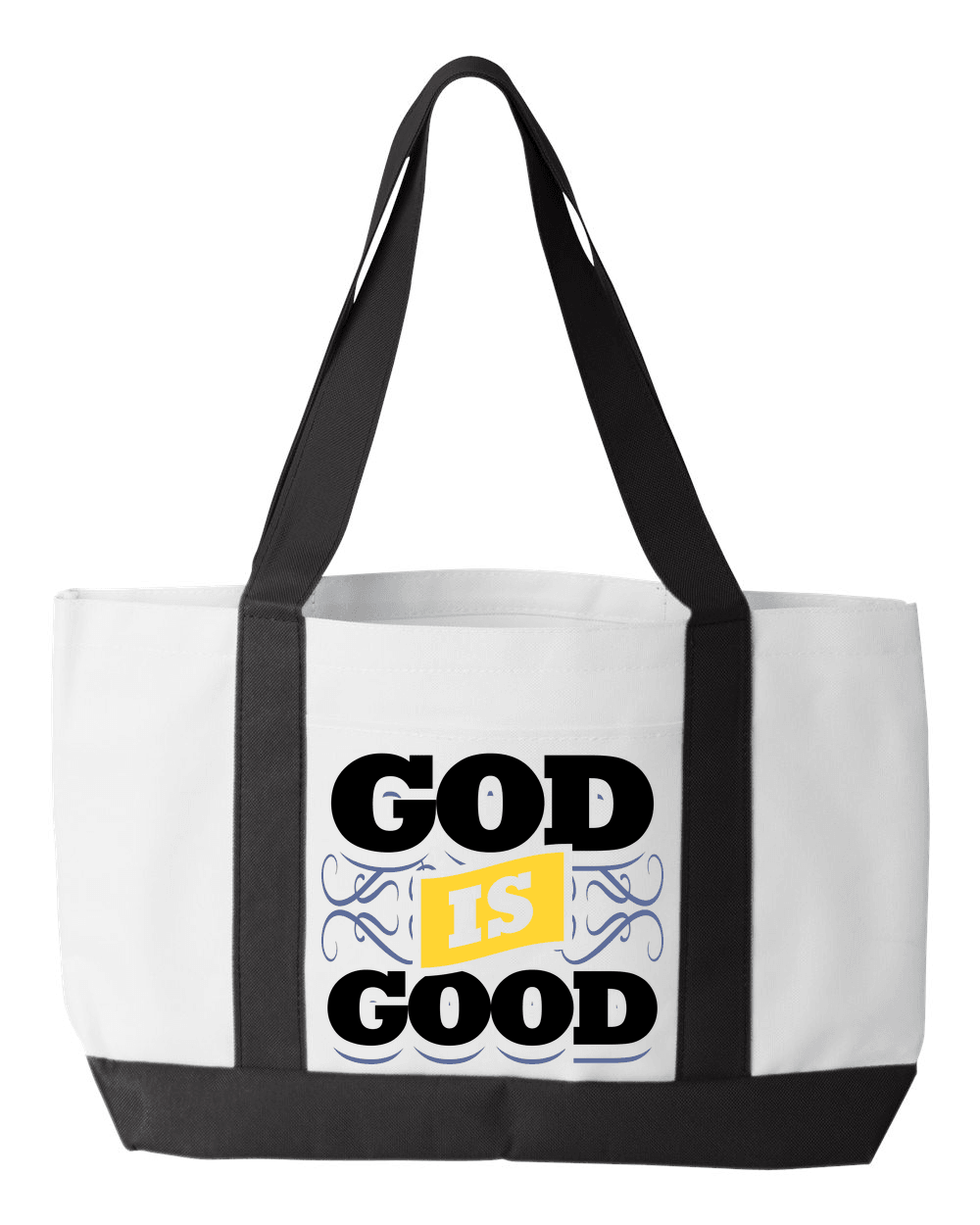 Designs by MyUtopia Shout Out:God Is Good Canvas Totebag Gym / Beach / Pool Gear Bag