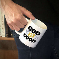 Load image into Gallery viewer, Designs by MyUtopia Shout Out:God Is Good Ceramic Coffee Mug - White
