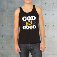 Load image into Gallery viewer, Designs by MyUtopia Shout Out:God Is Good Cotton Unisex Tank Top
