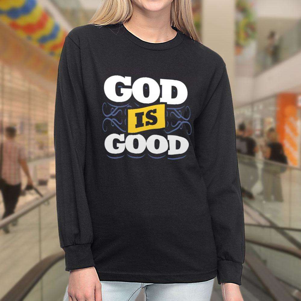 Designs by MyUtopia Shout Out:God Is Good Long Sleeve Ultra Cotton Unisex T-Shirt