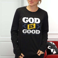 Load image into Gallery viewer, Designs by MyUtopia Shout Out:God Is Good Long Sleeve Ultra Cotton Unisex T-Shirt
