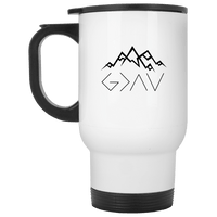Load image into Gallery viewer, Designs by MyUtopia Shout Out:God Is Greater Than My Highs And Lows John 16:33 14 oz Stainless Steel Travel Mug
