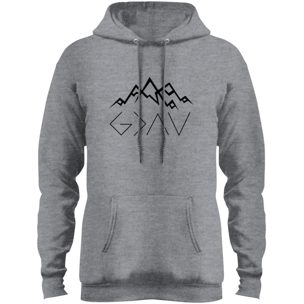 Designs by MyUtopia Shout Out:God is Greater than My Highs and Lows John 16:33 Core Fleece Pullover Hoodie,Athletic Heather / S,Sweatshirts