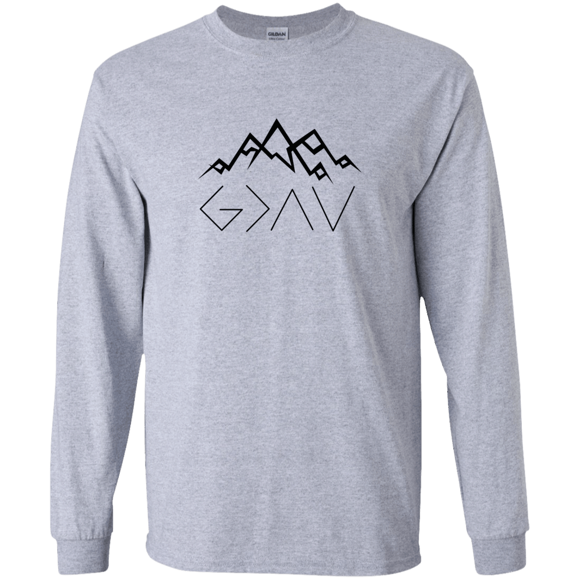 Designs by MyUtopia Shout Out:God is Greater than My Highs and Lows John 16:33 Long Sleeve Ultra Cotton Unisex T-Shirt,Sport Grey / S,Long Sleeve T-Shirts