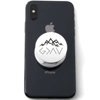 Load image into Gallery viewer, Designs by MyUtopia Shout Out:God is Greater than My Highs and Lows John 16:33 Phone Grip for Smartphones and Tablets

