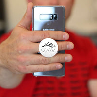 Load image into Gallery viewer, Designs by MyUtopia Shout Out:God is Greater than My Highs and Lows John 16:33 Phone Grip for Smartphones and Tablets
