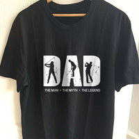 Load image into Gallery viewer, Designs by MyUtopia Shout Out:Golf Dad Adult Unisex T-Shirt,S / Black,Adult Unisex T-Shirt
