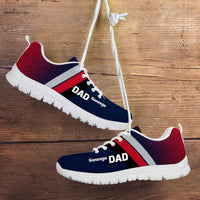 Load image into Gallery viewer, Designs by MyUtopia Shout Out:Gonzaga DAD Basketball Fans Running Shoes,Mens US5 (EU38) / Navy Blue / Red,Running Shoes
