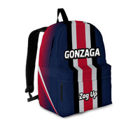 Load image into Gallery viewer, Designs by MyUtopia Shout Out:Gonzaga Zag Up Bulldogs Basketball Fans Backpack,Medium (16 x 12 x 7 Inches) / Youth (Ages 8 to 12) / Navy Blue / Red,Backpacks
