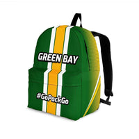 Load image into Gallery viewer, Designs by MyUtopia Shout Out:#GoPackGo Green Bay Backpack,Large (18 x 14 x 8 inches) / Adult (Ages 13+) / Green,Backpacks
