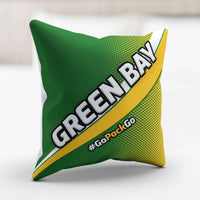 Load image into Gallery viewer, Designs by MyUtopia Shout Out:#GoPackGo Green Bay Fan Accent Pillow Cover Pillowcase
