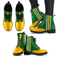 Load image into Gallery viewer, Designs by MyUtopia Shout Out:#GoPackGo Green Bay Faux Leather 7 Eye Lace-up Boots
