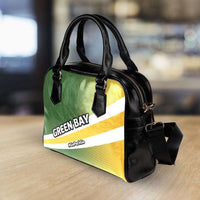 Load image into Gallery viewer, Designs by MyUtopia Shout Out:#GoPackGo Green Bay Faux Leather Handbag with Shoulder Strap
