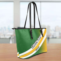 Load image into Gallery viewer, Designs by MyUtopia Shout Out:#GoPackGo Green Bay Faux Leather Totebag Purse
