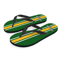 Load image into Gallery viewer, Designs by MyUtopia Shout Out:#GoPackGo Green Bay Flip Flops
