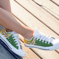 Load image into Gallery viewer, Designs by MyUtopia Shout Out:#GoPackGo Green Bay Lowtop Shoes
