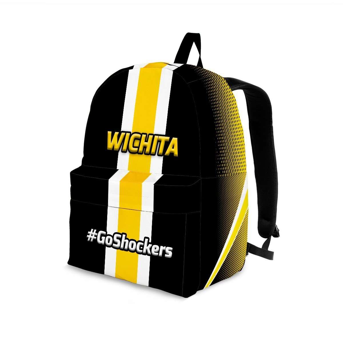 Designs by MyUtopia Shout Out:#GoShockers Wichita Backpack,Large (18 x 14 x 8 inches) / Adult (Ages 13+),Backpacks