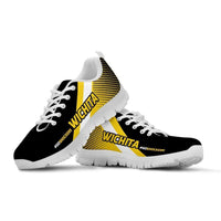 Load image into Gallery viewer, Designs by MyUtopia Shout Out:#GoShockers Wichita Fan Running Shoes v2,Kid&#39;s / 11 CHILD (EU28) / Yellow/Black,Running Shoes

