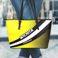 Load image into Gallery viewer, Designs by MyUtopia Shout Out:#GoShockers Wichita Faux Leather Totebag Purse
