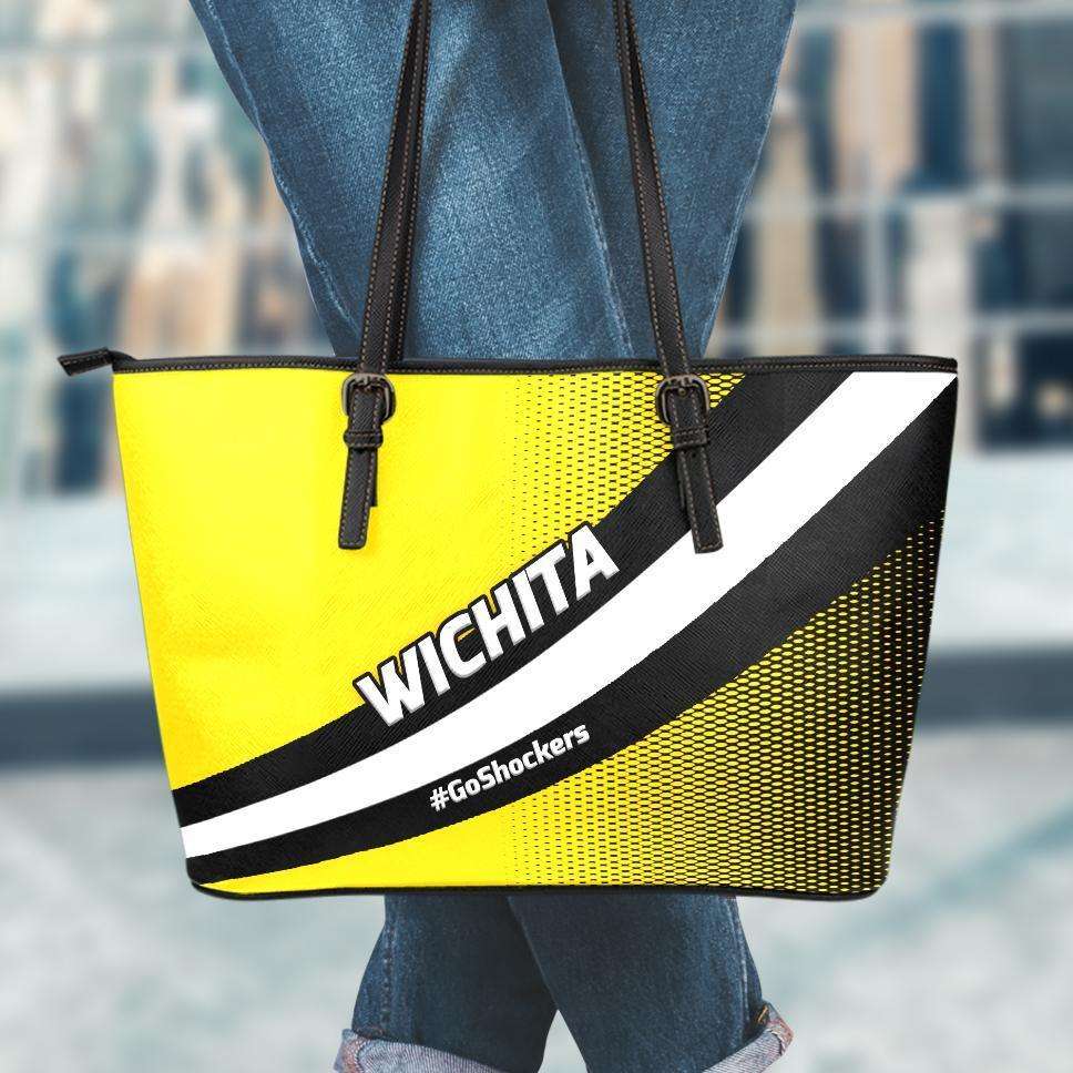 Designs by MyUtopia Shout Out:#GoShockers Wichita Faux Leather Totebag Purse