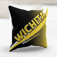 Load image into Gallery viewer, Designs by MyUtopia Shout Out:#GoShockers Wichita Pillowcase
