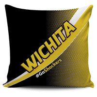 Load image into Gallery viewer, Designs by MyUtopia Shout Out:#GoShockers Wichita Pillowcase

