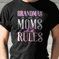 Load image into Gallery viewer, Designs by MyUtopia Shout Out:GrandMas Are Moms Without Rules Adult Unisex Cotton Short Sleeve T-Shirt
