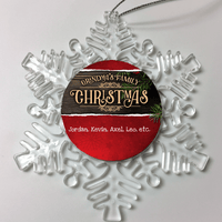 Load image into Gallery viewer, Designs by MyUtopia Shout Out:Grandma&#39;s Family Christmas Personalized Keepsake Ornament,Snow Flake,Personalized Christmas Ornament

