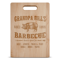 Load image into Gallery viewer, Designs by MyUtopia Shout Out:Grandpa&#39;s Barbecue Personalized Engraved Cutting Board
