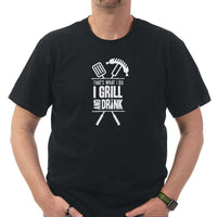 Load image into Gallery viewer, Designs by MyUtopia Shout Out:Grill and Drink Cotton T-Shirt
