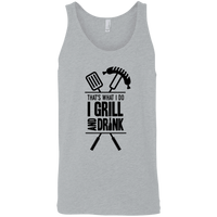 Load image into Gallery viewer, Designs by MyUtopia Shout Out:Grill and Drink Ultra Cotton Unisex Tank Top,Athletic Heather / X-Small,Tank Tops
