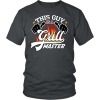 Load image into Gallery viewer, Designs by MyUtopia Shout Out:Grill Master - Mens T-Shirt,District Unisex Shirt / Charcoal / S,Adult Unisex T-Shirt
