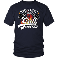 Load image into Gallery viewer, Designs by MyUtopia Shout Out:Grill Master - Mens T-Shirt,District Unisex Shirt / Navy / S,Adult Unisex T-Shirt

