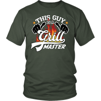 Load image into Gallery viewer, Designs by MyUtopia Shout Out:Grill Master - Mens T-Shirt,District Unisex Shirt / Olive / S,Adult Unisex T-Shirt
