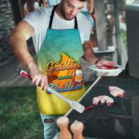 Load image into Gallery viewer, Designs by MyUtopia Shout Out:Grillin and Chillin Apron, Kitchen, Baking, BBQ, Grilling

