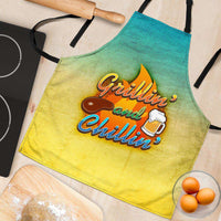 Load image into Gallery viewer, Designs by MyUtopia Shout Out:Grillin and Chillin Apron, Kitchen, Baking, BBQ, Grilling
