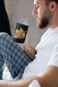 Load image into Gallery viewer, Designs by MyUtopia Shout Out:Grillin&#39; and Chillin&#39; Ceramic Coffee Mug - Black
