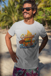 Load image into Gallery viewer, Designs by MyUtopia Shout Out:Grillin&#39; and Chillin&#39; Ultra Cotton T-Shirt
