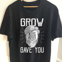 Load image into Gallery viewer, Designs by MyUtopia Shout Out:Grow What Your Father Gave You Adult Unisex T-Shirt,S / Black,Adult Unisex T-Shirt
