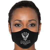 Load image into Gallery viewer, Designs by MyUtopia Shout Out:Grumpy Air Force Veteran Fitted Face Mask With Adjustable Ear Loops
